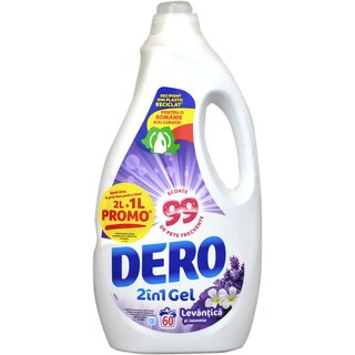 Dero | Detergent lichid 60 spalari Levantica si iasomie 2L+1L
