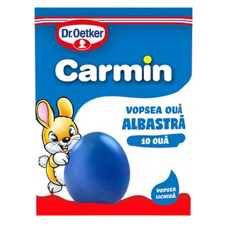 Dr. Oetker | Carmin | Vopsea albastra lichida, 10 oua
