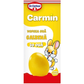 Dr. Oetker | Carmin | Vopsea lichida galbena, 30 oua, 6ml