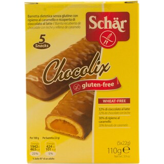 Schar | Biscuiti crocanti umpluti cu caramel si inveliti in ciocolata cu lapte 5 bucati 5x25g