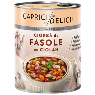 Capricii si Delicii | Ciorba de fasole cu ciolan  400g