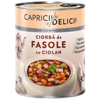 Capricii si Delicii | Ciorba de fasole cu ciolan  400g