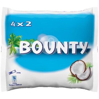 Bounty | Miez de cocos invelit in ciocolata cu lapte 4x57g