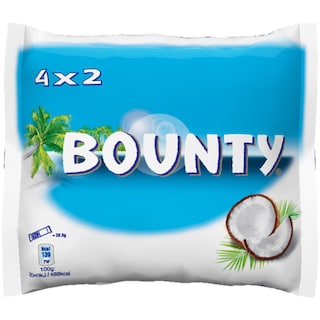 Bounty | Miez de cocos invelit in ciocolata cu lapte 4x57g