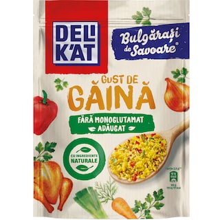 Delikat | Bulgarasi | Baza de mancare cu gust de gaina fara Monoglutamat de sodiu 200g