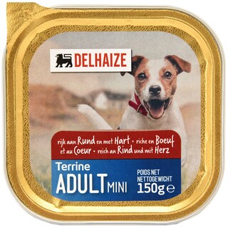 Delhaize | Hrana umeda pentru caini cu carne de vita 150g