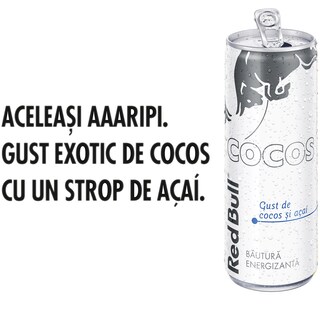 Red Bull Cocos | Bautura energizanta cu gust de cocos si acai 250ml