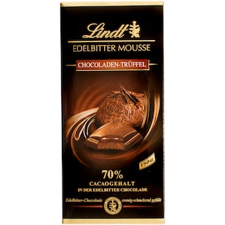 Lindt | Ciocolata amaruie cu 70% cacao cu crema de trufe 150g