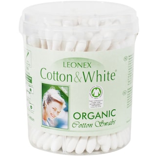 Leonex | Betisoare igienice din bumbac organic, 100 bucati