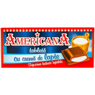 Americana | Tableta de ciocolata cu lapte 100g