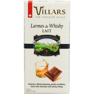 Villars | Ciocolata elvetiana cu lapte si crema cu whisky