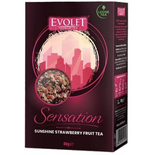 Evolet | Sensation | Ceai Sunshine Strawberry Fruit Tea 80g