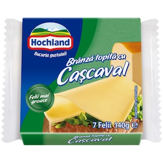 Hochland | Branza topita cu cascaval, felii 140g