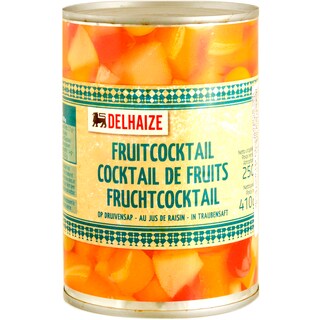 Delhaize | Cocktail de fructe in suc de struguri 410g
