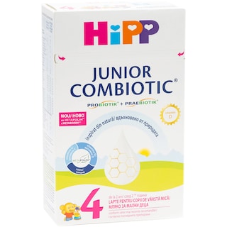 Hipp | Lapte pentru copii de varsat mica HiPP 4 JUNIOR COMBIOTIC 500g