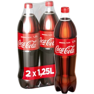 Coca-Cola Gust Original | Bautura racoritoare carbogazoasa  2x1.25L
