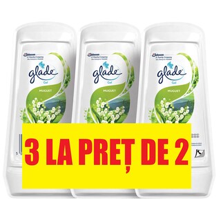 Glade | Odorizant camera gel lacramioare  2+1x150g