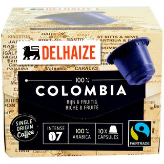 Delhaize | Cafea Columbia, 10 capsule