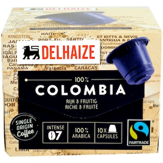 Delhaize | Cafea Columbia, 10 capsule