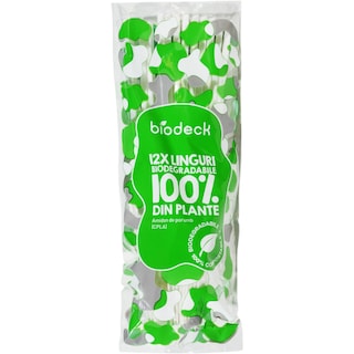 Biodeck | Linguri biodegradabile, 12 bucati