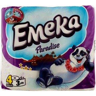 Emeka | Hartie igienica Paradise 4 role 3 straturi
