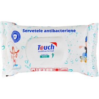 Touch | Servetele umede antibacteriene 70 bucati