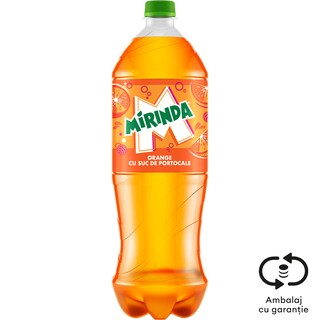 Bautura racoritoare carbogazoasa cu suc de portocale 1.25L