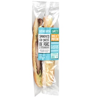 Mega Apetit | Sandvis cu snitel de porc si sos Remoulade 170g