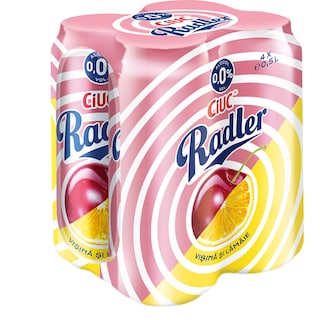 Ciuc Radler | Bere fara alcool cu visina si lamaie  4x0.5L