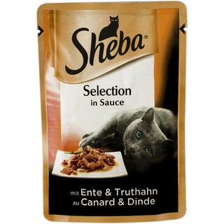 Sheba | Meniu cu carne de rata si curcan la plic, pentru pisici 85g