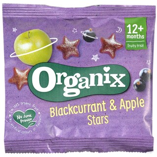 Organix | Figurine stelute ecologice din coacaze negre si mere 12g