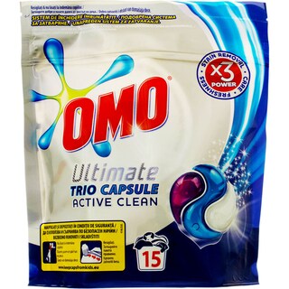 Omo | Ultimate | Detergent Trio Caps Active Clean 15 capsule