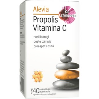 Alevia | Propolis Vitamina C 40 comprimate masticabile
