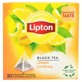 Lipton | Ceai negru cu aroma de lamaie 20x1.7g