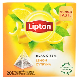 Lipton | Ceai negru cu aroma de lamaie 20x1.7g