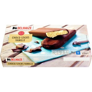Delhaize | Inghetata pe bat cu vanilie si cacao 10x87ml