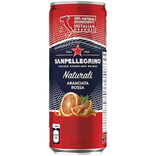 San Pellegrino | Bautura racoritoare carbogazoasa cu suc de portocale rosii 300ml