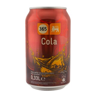 365 | Bautura racoritoare carbogazoasa cu aroma de cola doza 0.33l