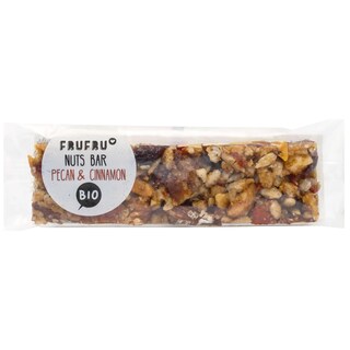 Frufru | Baton ecologic cu nuci pecan si scortisoara 30g