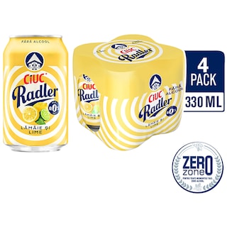 Ciuc Radler | Amestec de limonada si bere blonda, fara alcool 4x0.33L