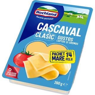 Hochland | Cascaval clasic felii 260g