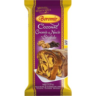 Boromir | Cozonac Crema de nuca si stafide 700g