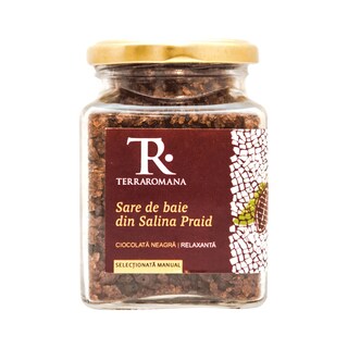 Terra Romana | Sare de baie cu aroma de ciocolata neagra 340g