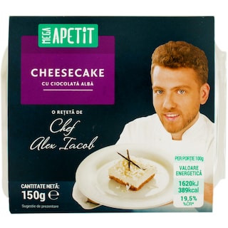 Mega Apetit | Cheesecake cu ciocolata alba 150g