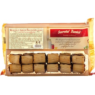 Secretul Bunicii | Buseuri cu gem de fructe si glazura 400g
