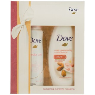 Dove | Pachet cadou cu deodorant spray si gel de dus nutritiv cu extract de migdale Almond 150ml+250ml