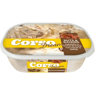 Corso | Dream | Inghetata cu arahide, stafide si aroma de frisca 438g