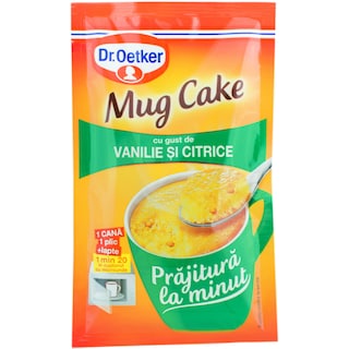 Dr. Oetker | Mug Cake | Mix pentru prajitura la cana cu gust de vanilie si citrice 53g