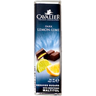 Cavalier | Baton de ciocolata cu lamaie si lime, fara zahar 40g
