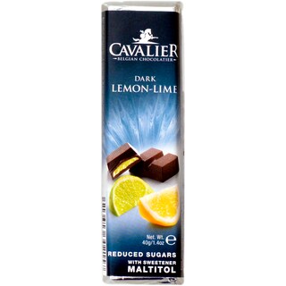 Cavalier | Baton de ciocolata cu lamaie si lime, fara zahar 40g